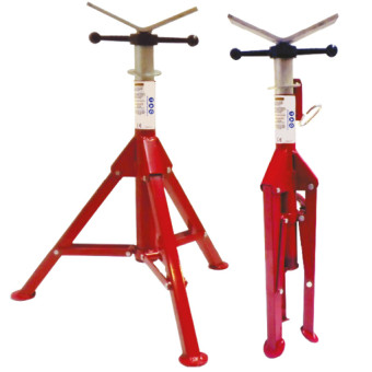 TAG TriStand összecsukható háromlábú csőtartó állvány - modell TFS301+ V alakú csőtartó fej